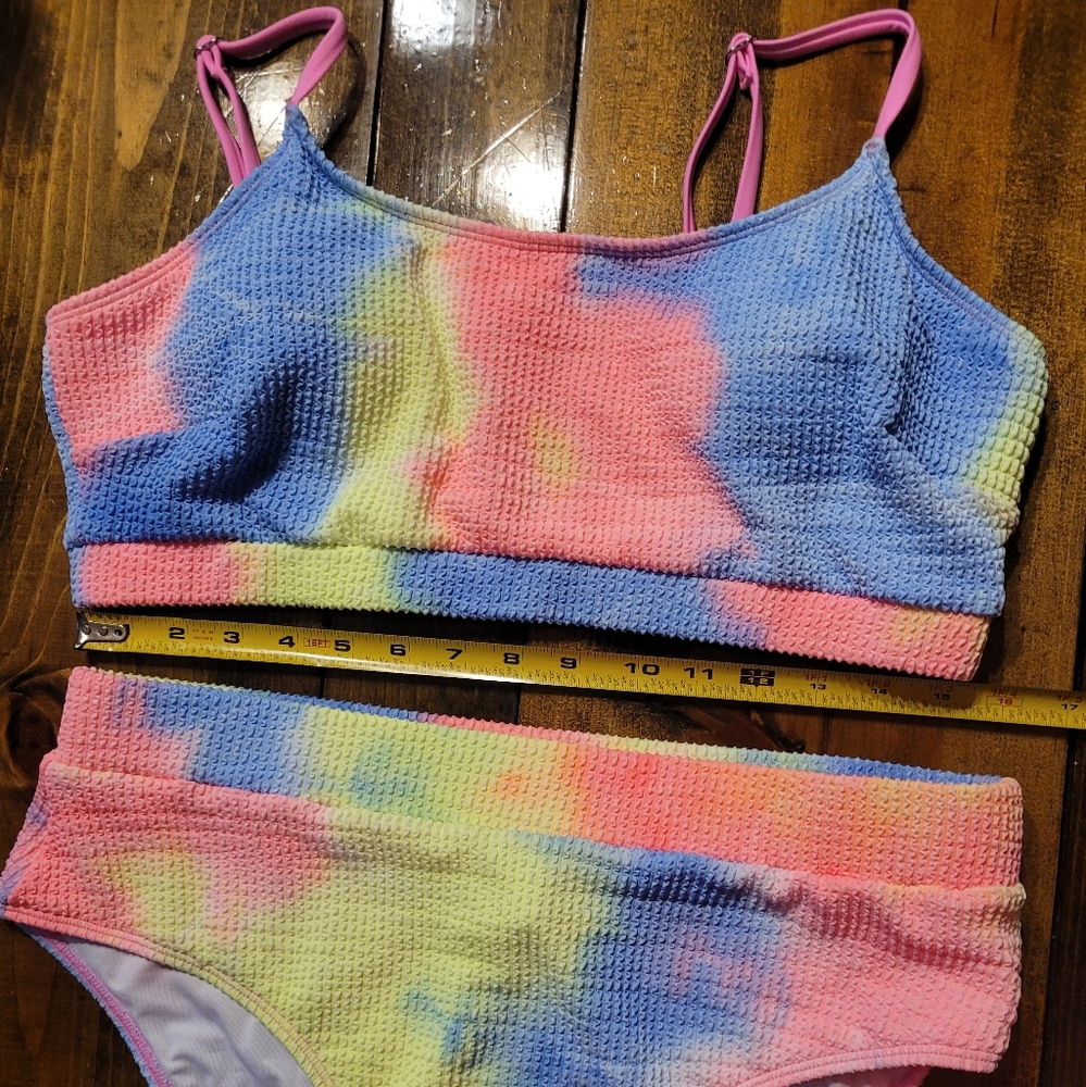 Cupshe Colorful Tie-Dye High-waisted Bikini Set - New With Tags - XL - Picture 6 of 16